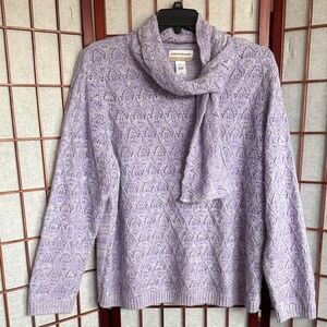 Alfred Dunner Scarf Sweater Size 2X